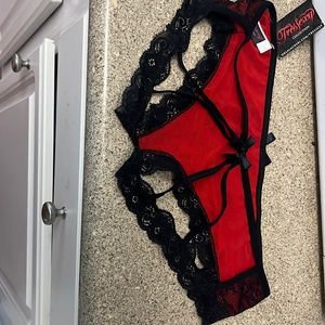 New with Tags Crotchless Panties from New Orleans Boutique USA/EUbSz S/M -sexy!